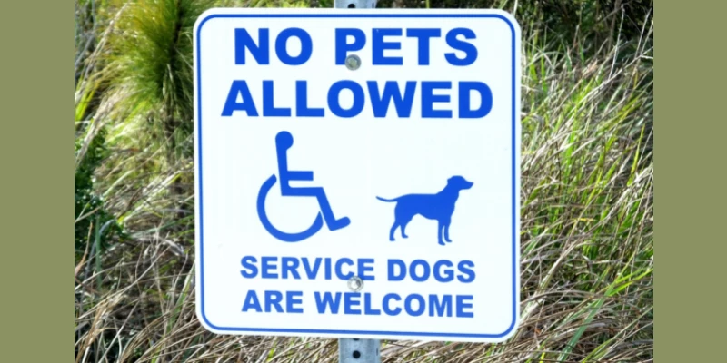 Fake Service Dog - Sign